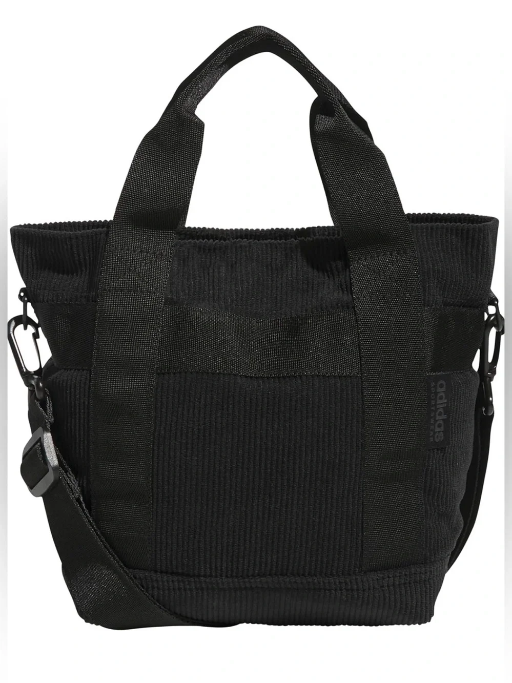 Adidas Unisex Corduroy Adjustable-Strap Mini Tote Bag‎